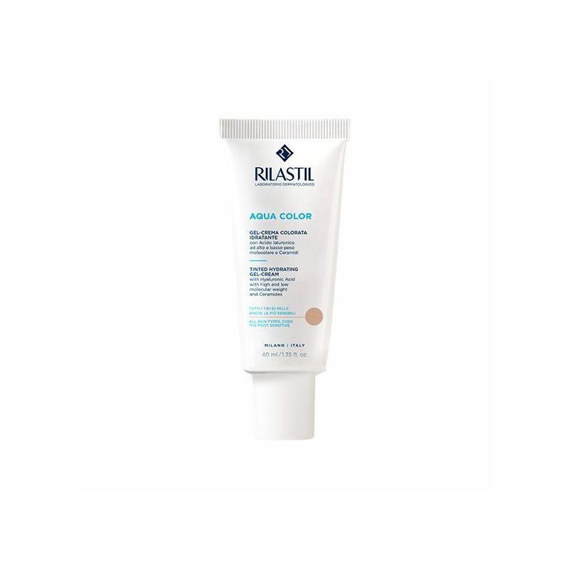 Rilastil Aqua Color - Gel Crema Idratante Colorato Medium 40ml