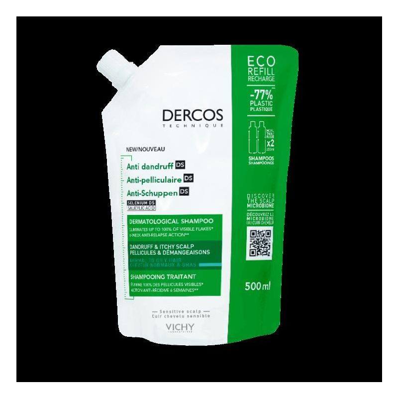 Vichy Dercos Anti-Dandruff Eco-Refill Shampoo 500ml