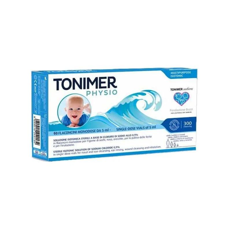 Tonimer Physio - Soluzione Isotonica Multifunzionale 60 Flaconcini Monodose