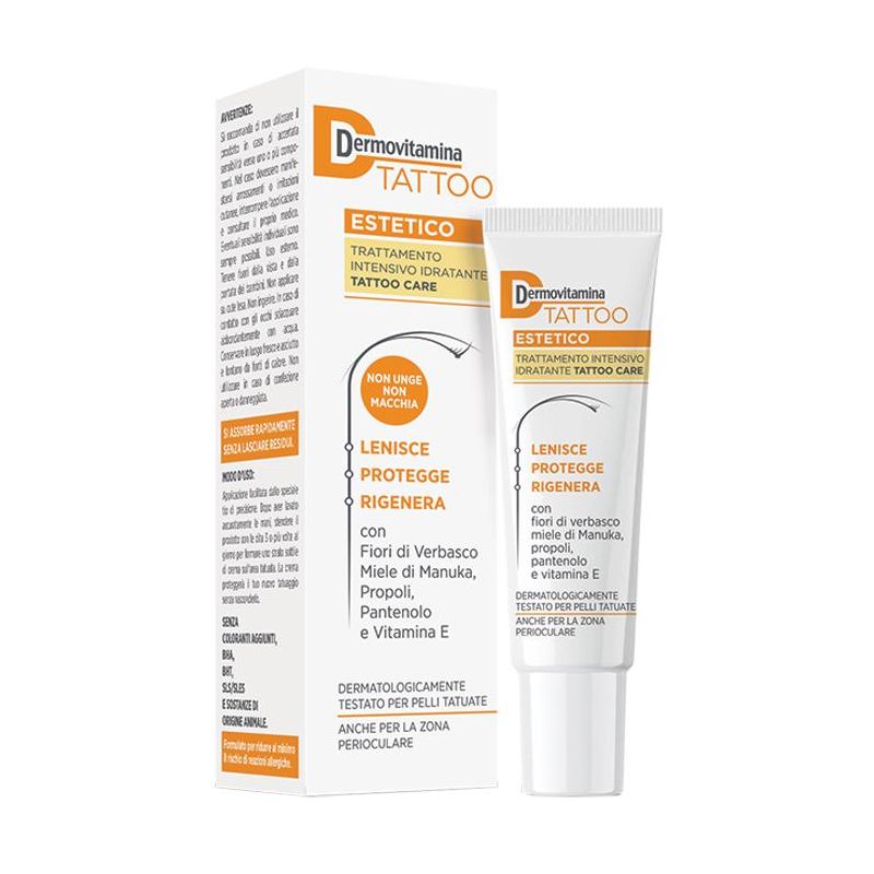 Dermovitamina Tattoo Idratante Estetico - Trattamento per Tatuaggi 15ml