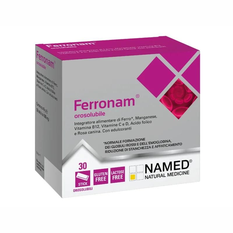 Ferronam Orosolubile - Integratore di Ferro in 30 Bustine Solubili