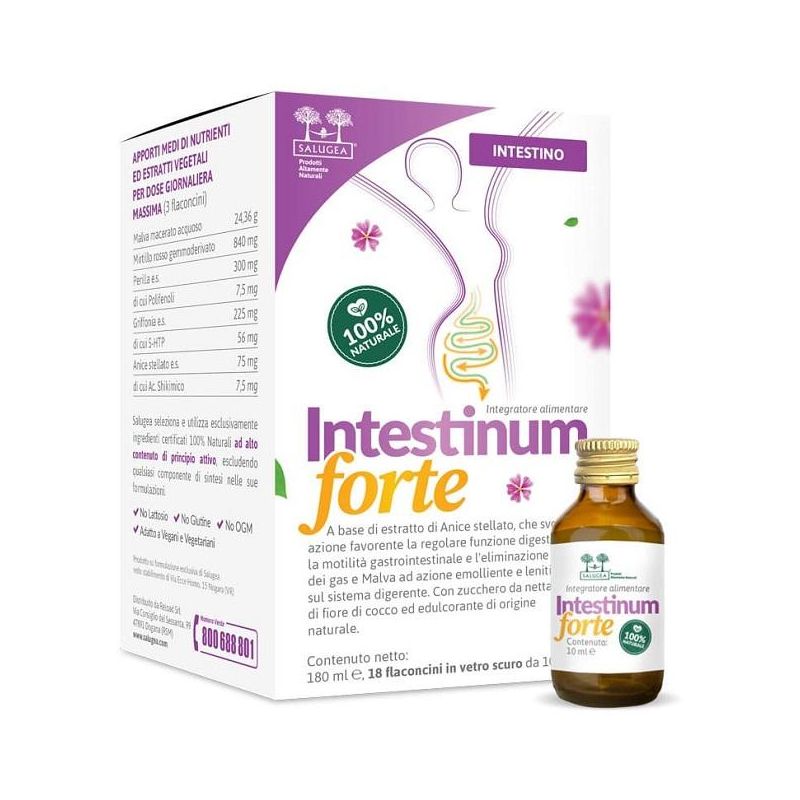 Salugea Intestinum Forte - Set di 18 Flaconcini da 10ml