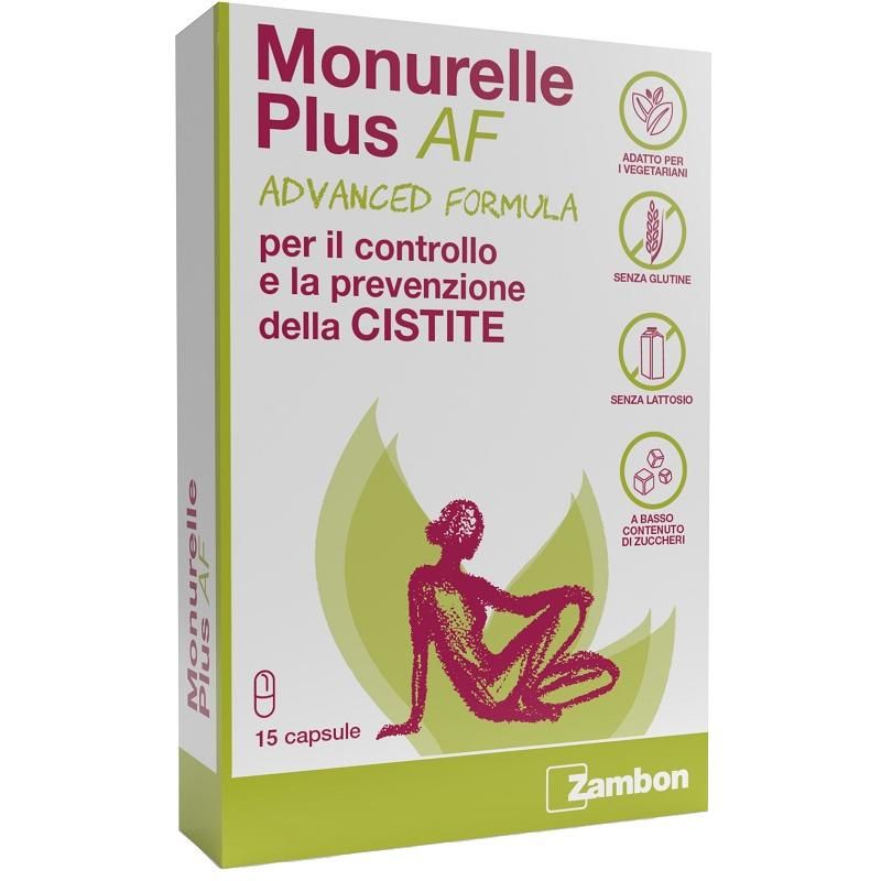 Monurelle Plus AF - Integratore Urinario in 15 Capsule