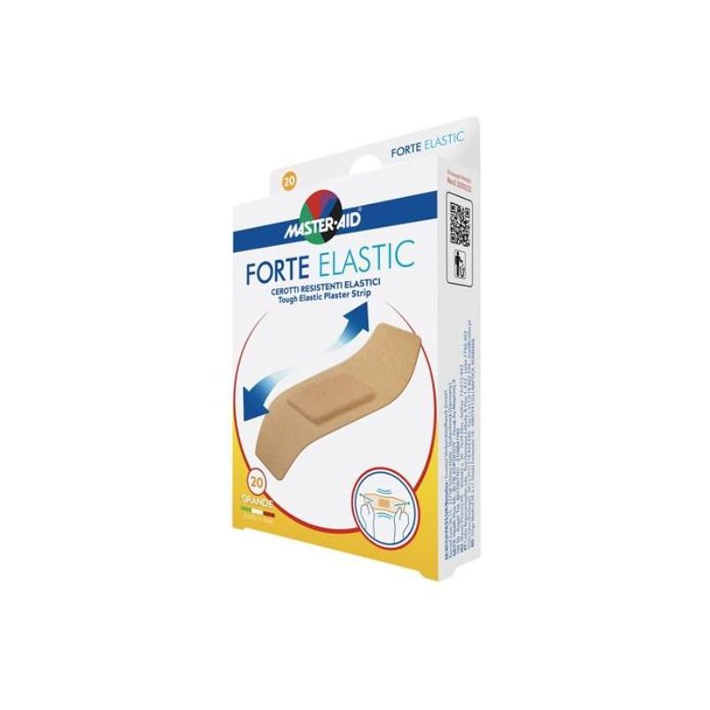 Master-Aid Grande Cerotto Elasticizzato Forte, Pacco da 20 Pezzi