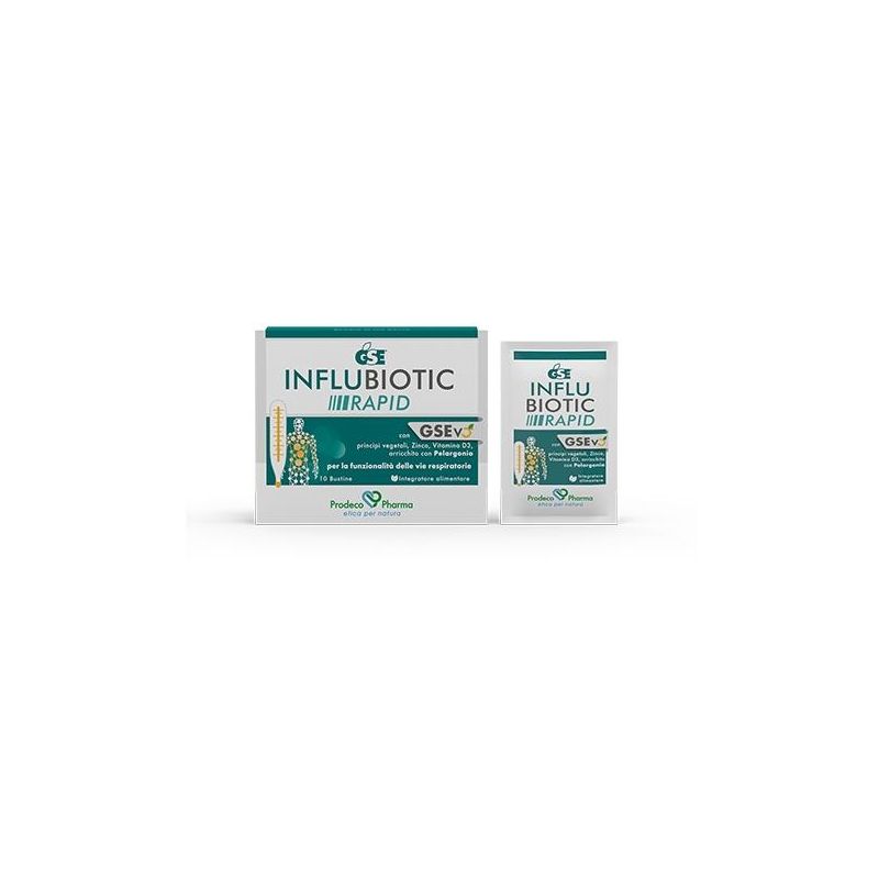 Gse Rapid Influbiotic - Integratore per Difese Immunitarie, 10 Bustine