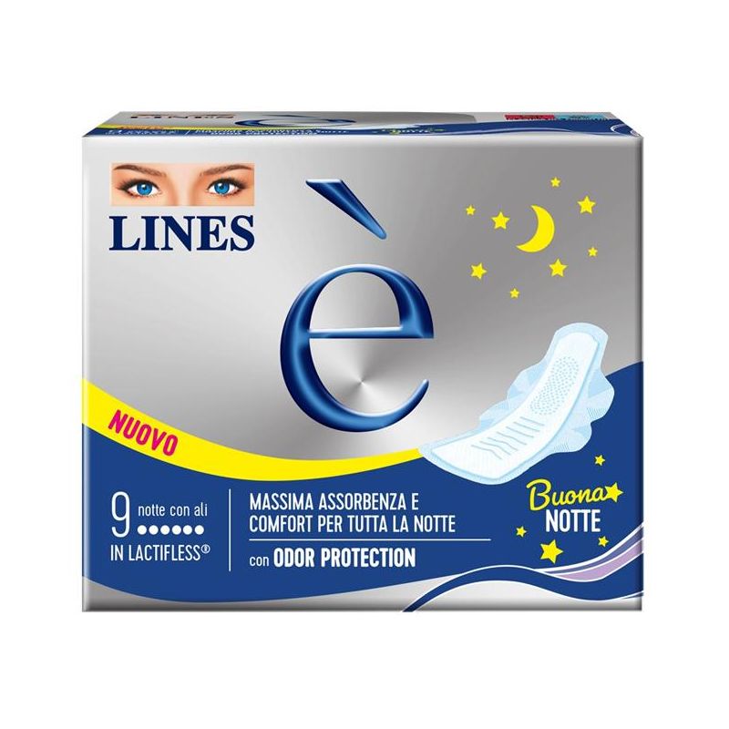 Lines Notte - Pacco da 9 Assorbenti