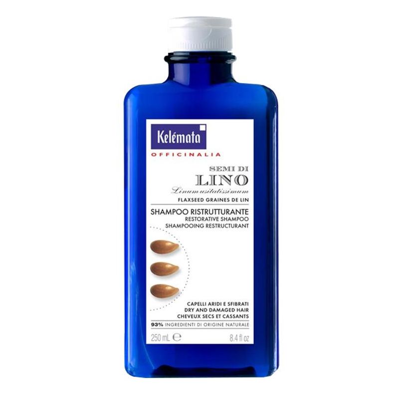 Kelemata Ristrutturante Shampoo con Semi di Lino - 250ml