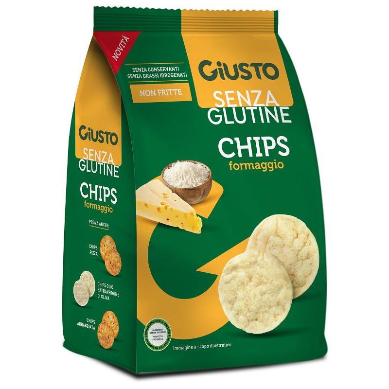 Giusto Chips al Formaggio Senza Glutine, 48g