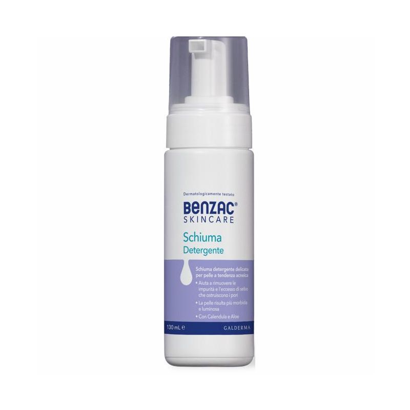 Benzac Skincare - Schiuma Detergente Viso per Pelle Acneica, 130ml