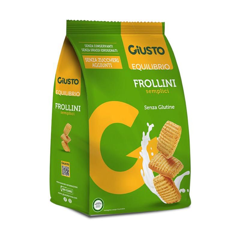 Giusto Frollini Senza Glutine, Delicatamente Semplici, 250g