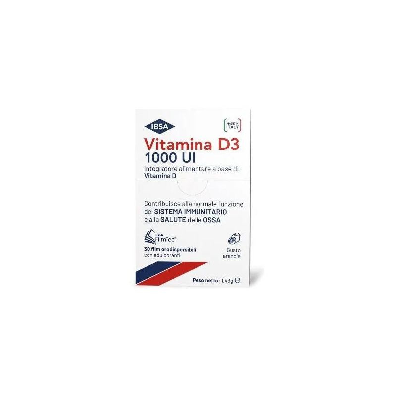 Ibsa Vitamina D3 1000UI - 30 Film Orodispersibili