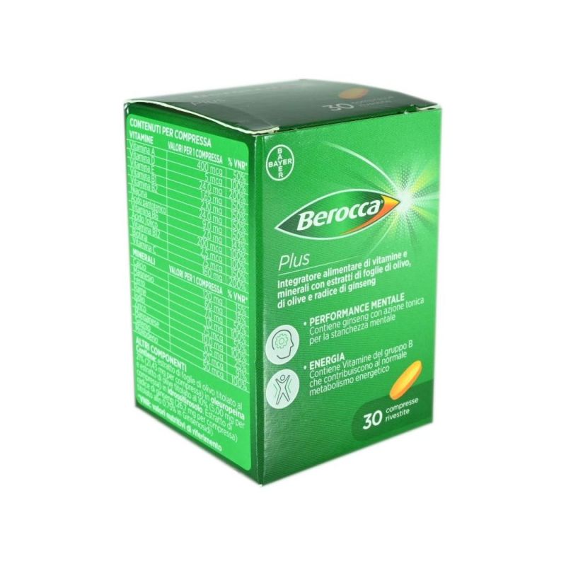 Berocca Plus - Integratore Energetico Multivitaminico, 30 Compresse