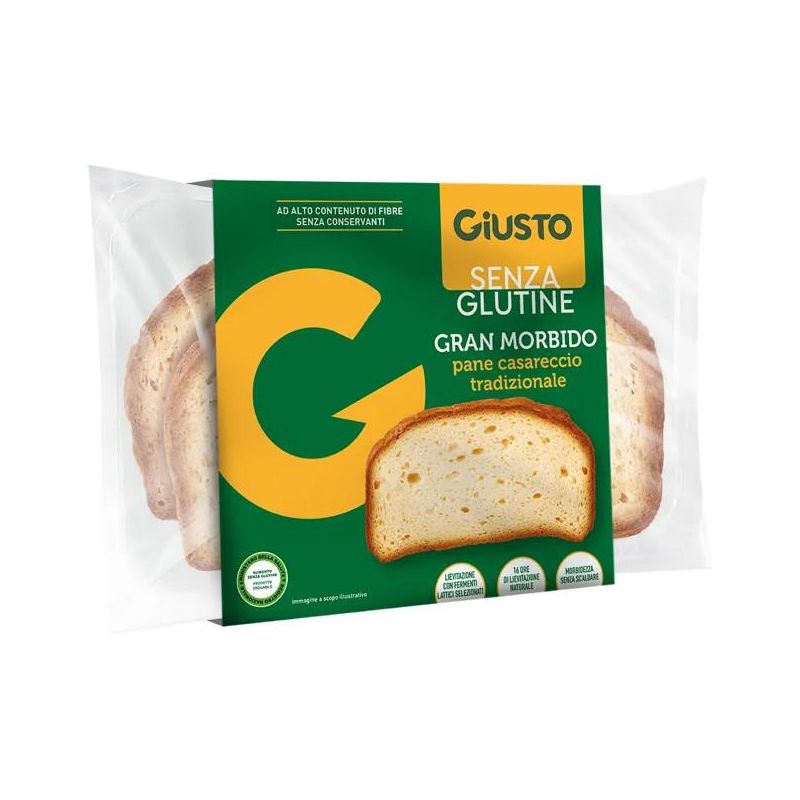 Giusto Pane Casareccio Senza Glutine, Gran Morbido, 200g