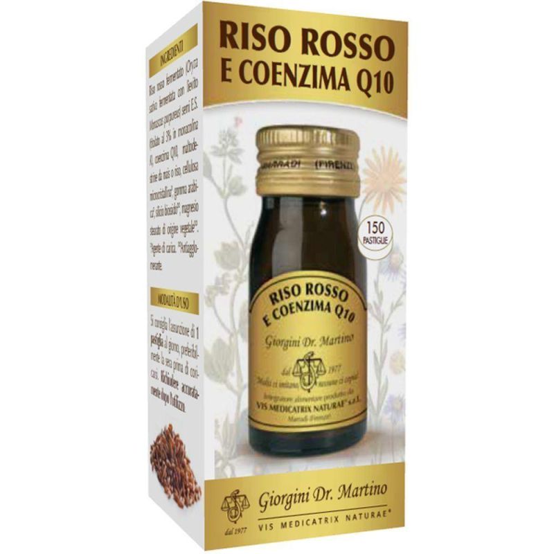 Dr Giorgini Riso Rosso e Coenzima Q10 30g 150 Pastiglie