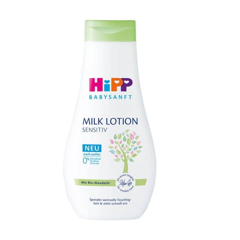 Latte Idratante Hipp Baby Care per Pelli Sensibili, 350ml