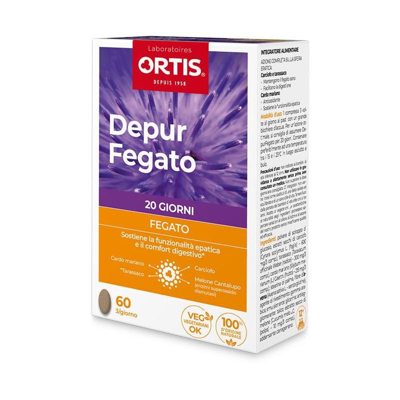 Fegato Puro: Compresse Detossificanti (60 Pezzi)