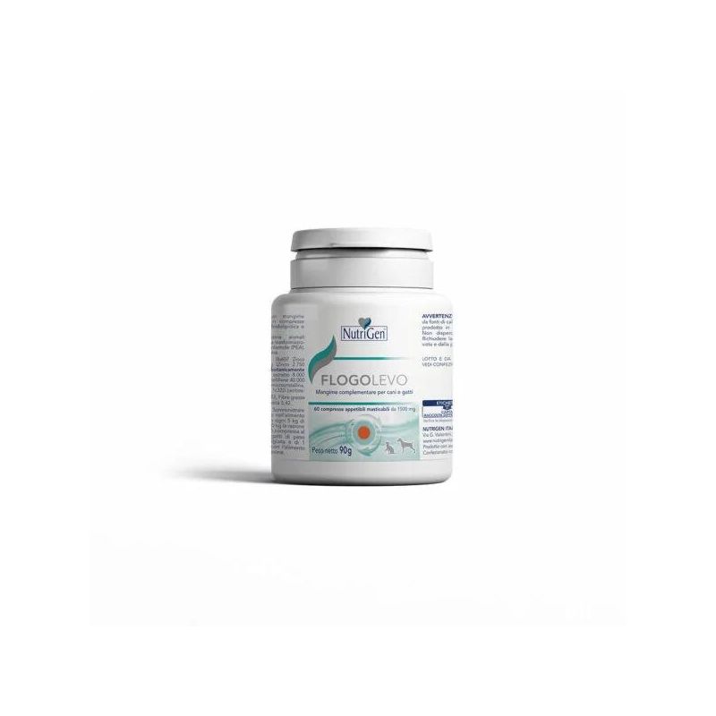 Nutrigen Flogolevo - Mangime Complementare Salutare per Cani e Gatti - 16 Compresse
