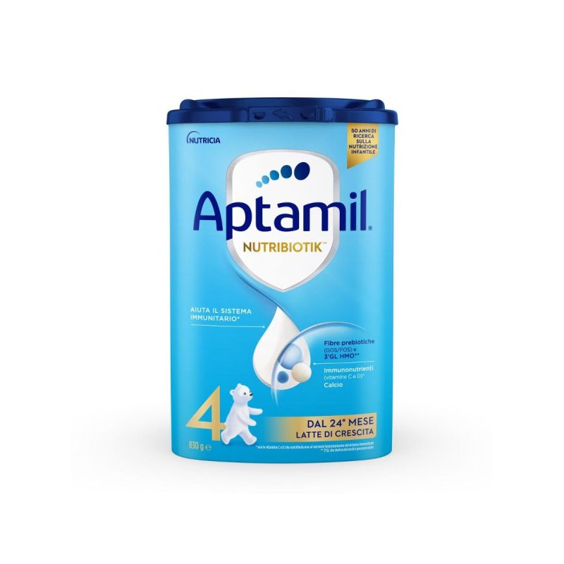 Aptamil Nutribiotik 4: Latte di Crescita Avanzato per Bambini 24+ Mesi - 830g