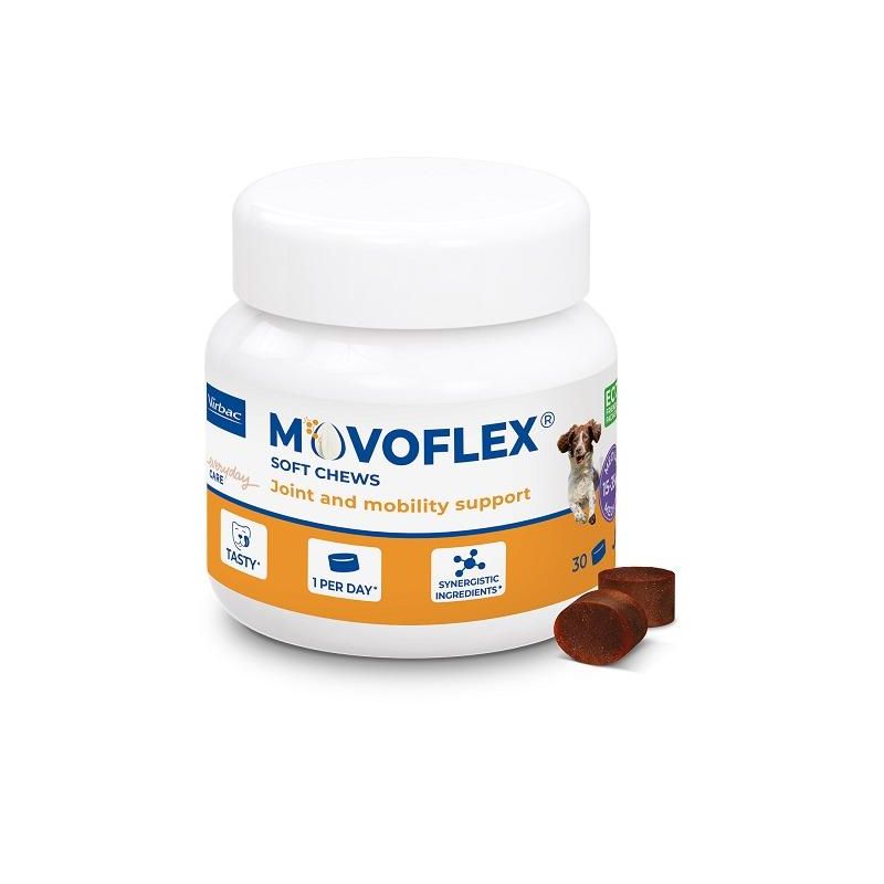 Vibrac Movoflex Soft Chews - Compresse Masticabili per Cani di Taglia Media