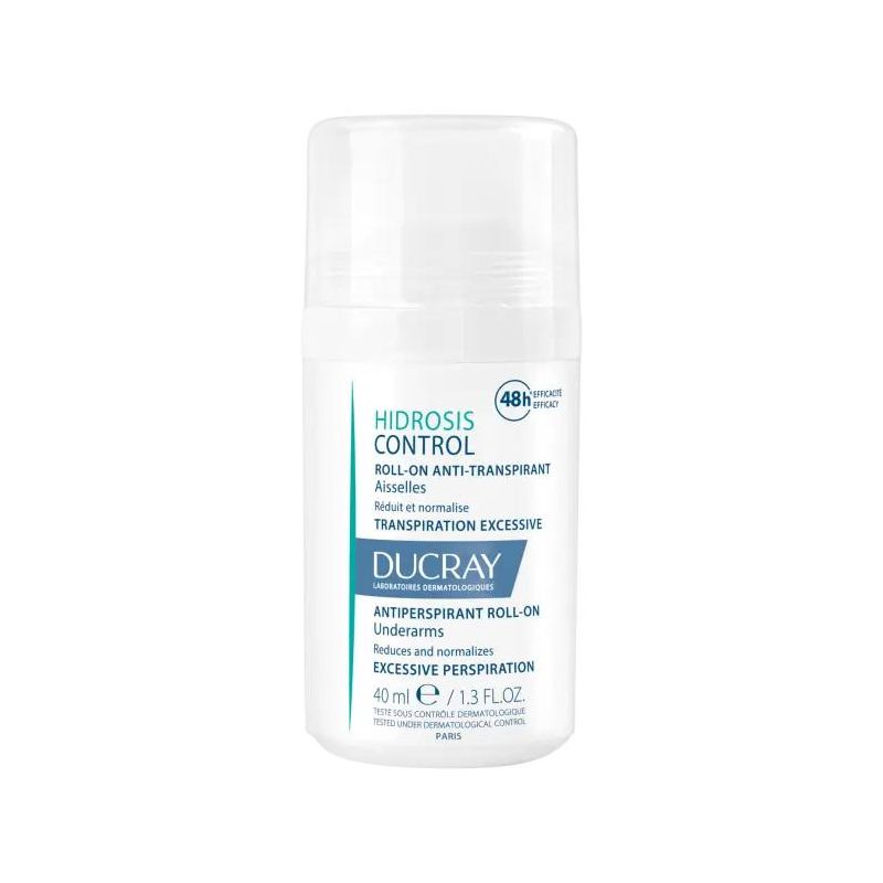 Ducray Controllo Hidrosis Antitraspirante Roll-On per Ascelle, 40ml