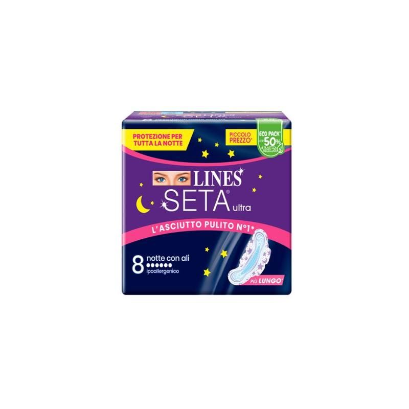 Lines Seta Ultra Notte - Assorbenti Notturni Ultra-Absorbenti