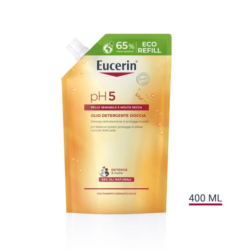 Ricarica da 400ml di Eucerin Ph5 Olio Detergente per Doccia