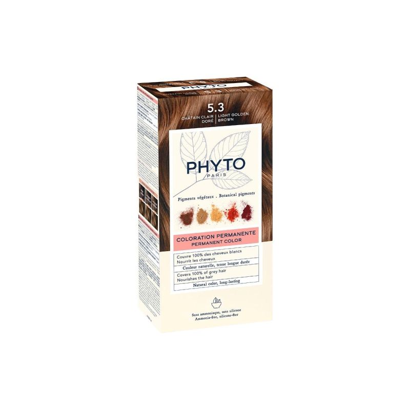 Colorazione Permanente per Capelli Phyto Phytocolor 5.3 - Castano Chiaro Dorato