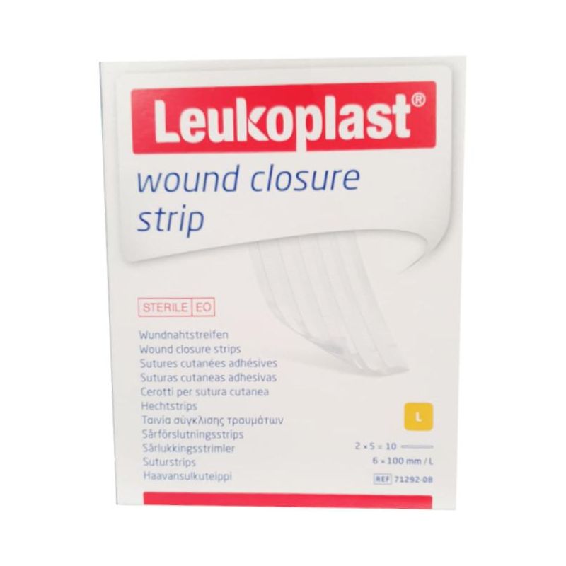 Leukoplast Fascia di Chiusura per Ferite - Pacco da 10 Pezzi
