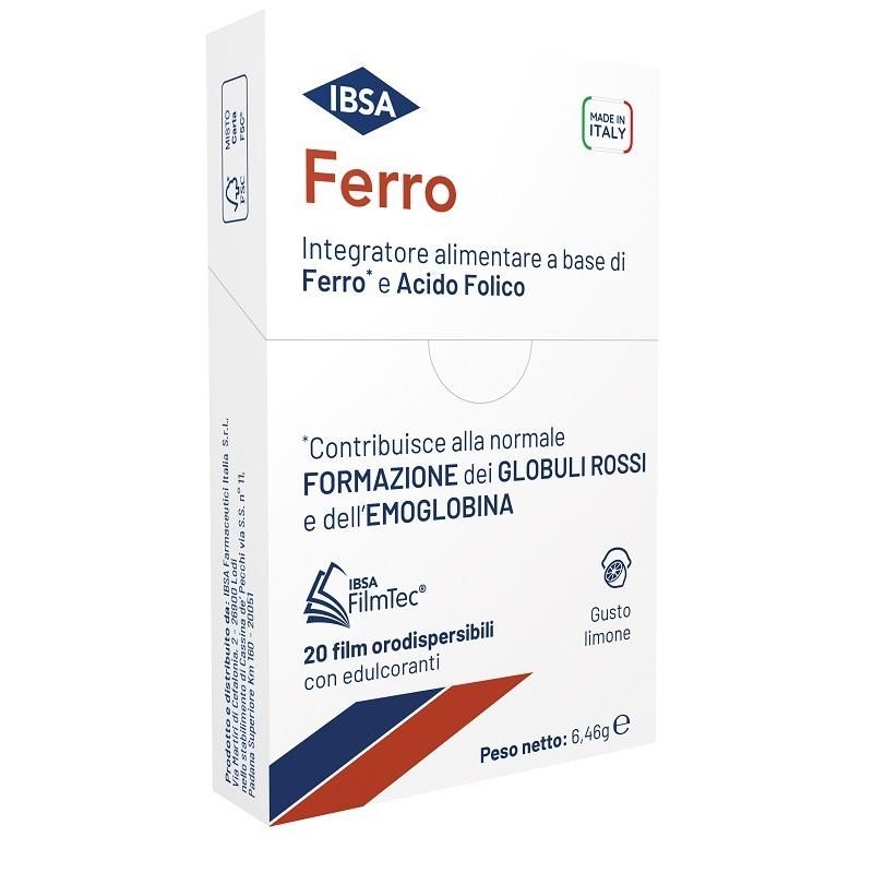 Ferro Ibsa 20 - Pellicole Orodispersibili per il Rilascio di Ferro