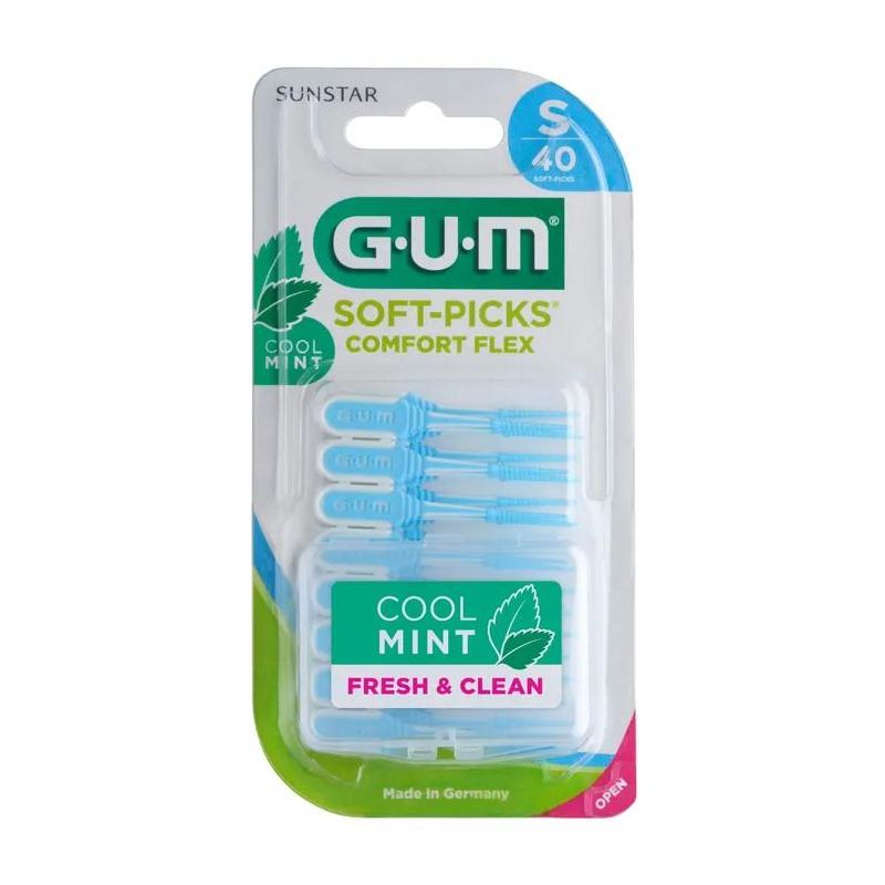 Gum Soft Pick Mint - Scovolini Confort Flex Piccoli, 40 Pezzi