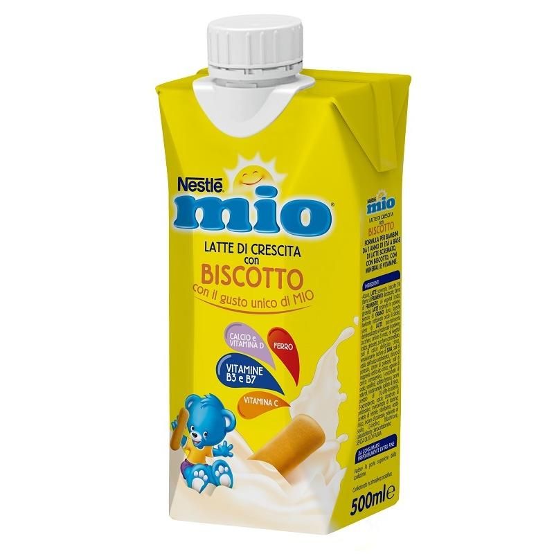 Nestlé Mio Latte di Crescita Arricchito con Biscotto - 500ml