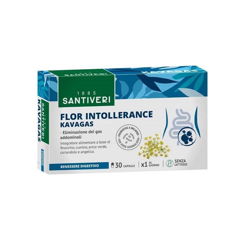 Santiveri Flor Intolerance Relief Kavagas - 30 Capsule