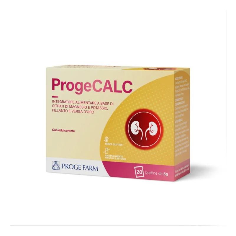 Progecalc - Integratore Alimentare in Bustine, Pacco da 20
