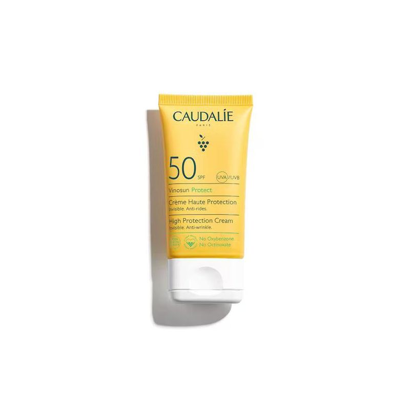 Caudalie Vinosun Crema Protettiva SPF50 ad Alta Protezione, 50ml