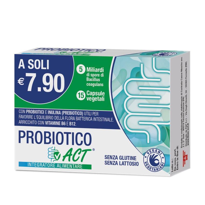 Probiotico Act 15 - Capsule di Salute Digestiva