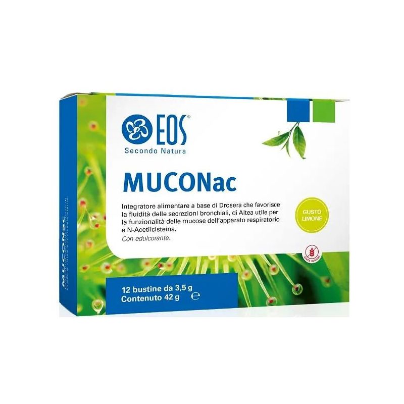 Eos Muconac in Bustine al Sapore di Limone - Confezione da 12