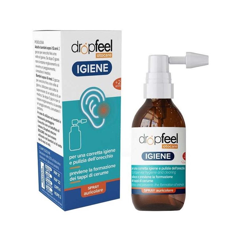 Dropfeel Otocare - Spray Auricolare per Igiene Orecchie, 50ml
