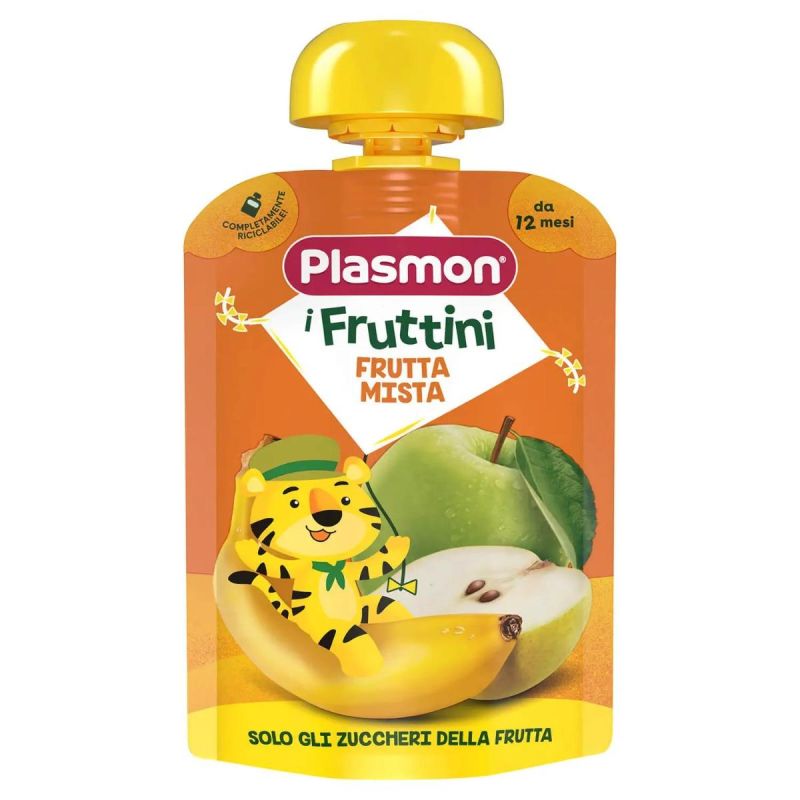 Plasmon I Fruttini - Purea di Frutta Mista per Bambini, 130g
