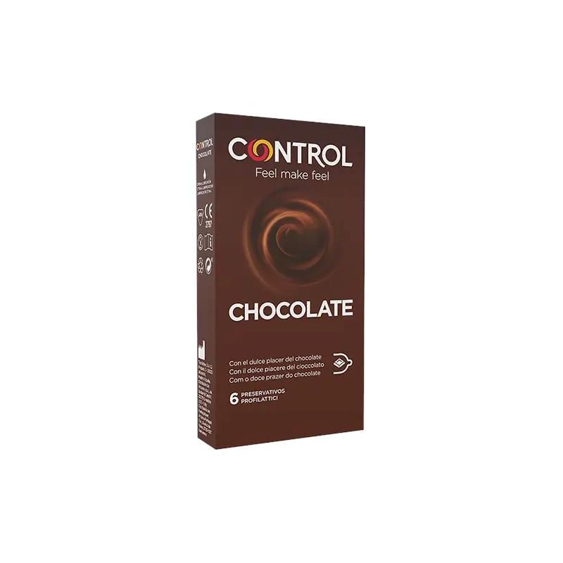 Control Set di 6 Profilattici al Gusto Cioccolato