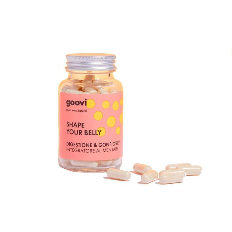 Goovi Digestive Support e Anti-Gonfiore, 60 Capsule