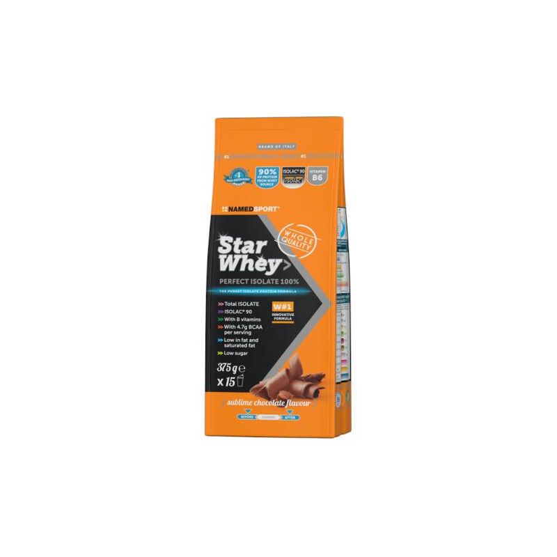 Named Sport Star Whey Isolate - Integratore Proteico Cioccolato 375g