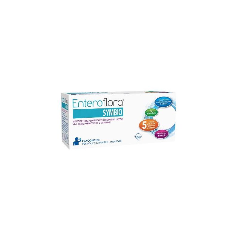 Enteroflora Symbio - Flaconcini da 10ml per Salute Intestinale - Confezione da 10