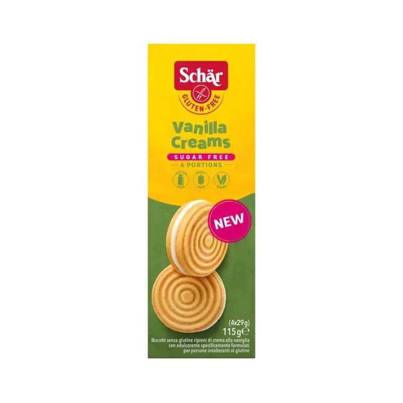 Biscotti alla Vaniglia Schar Senza Zucchero - 115g