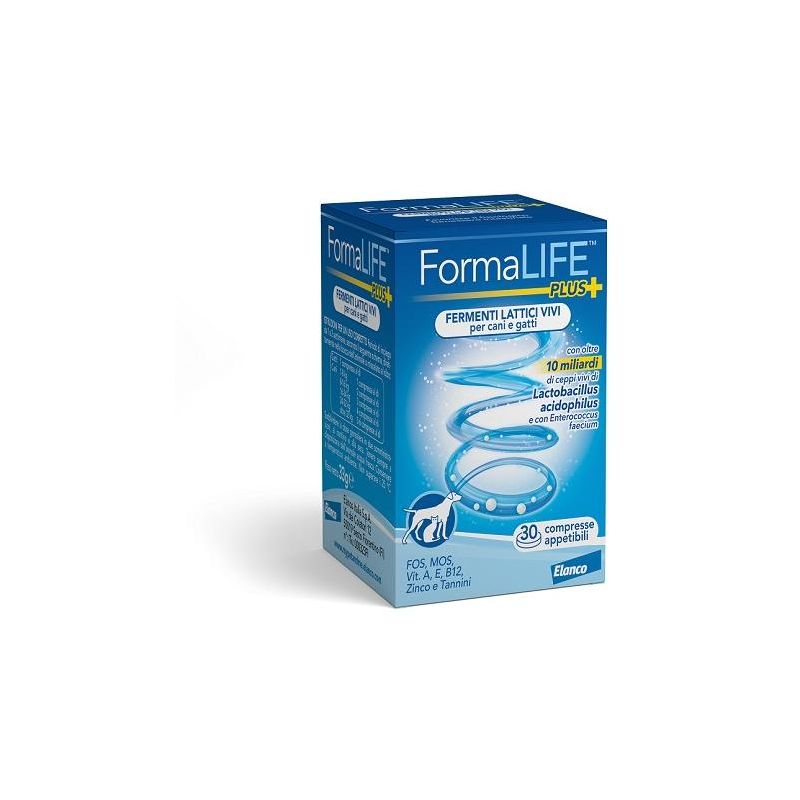 FormaLife Plus: Probiotici Premium per Cani e Gatti - 30 compresse