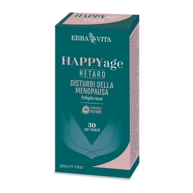 Erba Vita Happy Age - Integratore Anti-Invecchiamento, 30 Compresse