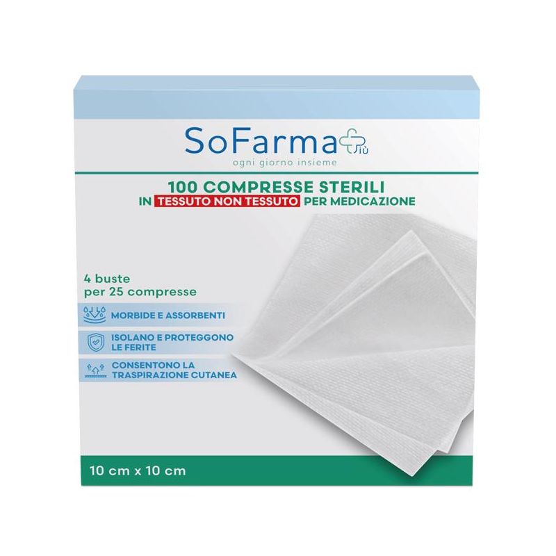 SOFARMAPIU' Compresse di Medicazione TNT 10x10