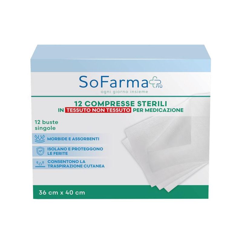 SOFARMAPIU' Compresse Compressa TNT36x40 - Pacco da 12