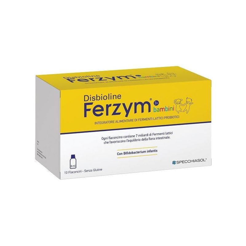 Specchiasol Ferzym Disbioline per Bambini - 10 Flaconcini