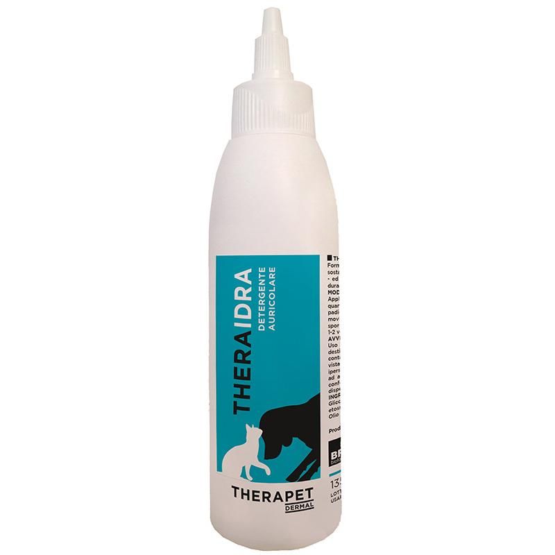 Therapet Dermal Theraidra Detergente Auricolare Per Cani/Gatti 150ml