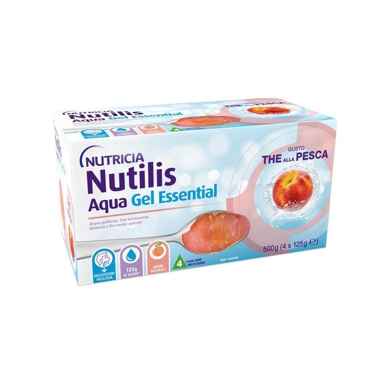 Nutricia Nutilis Aqua Essential Gel The Alla Pesca 4x125g